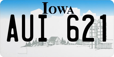 IA license plate AUI621
