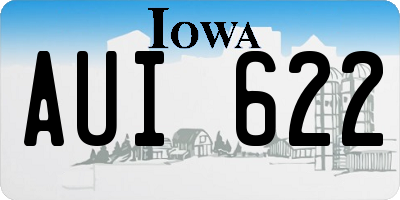 IA license plate AUI622