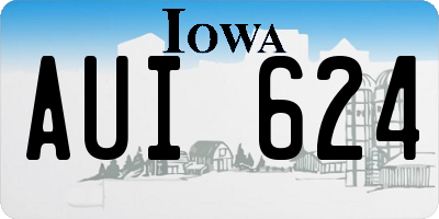 IA license plate AUI624