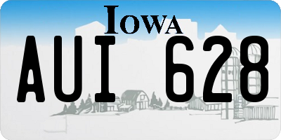 IA license plate AUI628