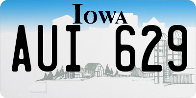 IA license plate AUI629