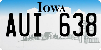 IA license plate AUI638