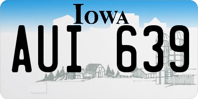 IA license plate AUI639