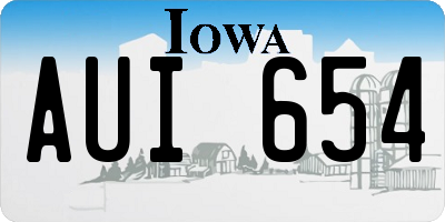 IA license plate AUI654
