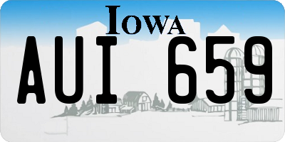 IA license plate AUI659