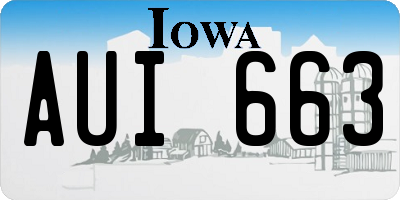 IA license plate AUI663
