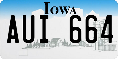 IA license plate AUI664