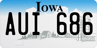 IA license plate AUI686