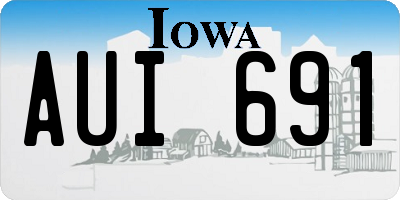 IA license plate AUI691