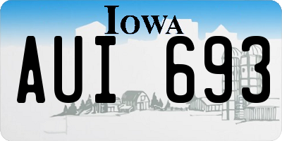 IA license plate AUI693