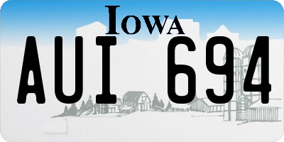 IA license plate AUI694