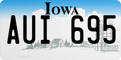 IA license plate AUI695