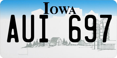 IA license plate AUI697