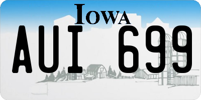 IA license plate AUI699