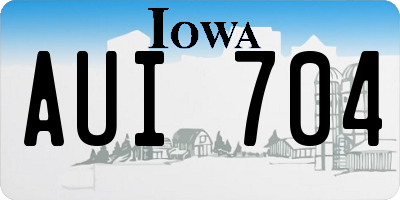 IA license plate AUI704
