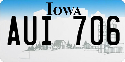 IA license plate AUI706