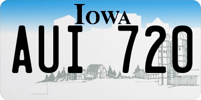 IA license plate AUI720