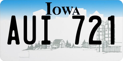 IA license plate AUI721