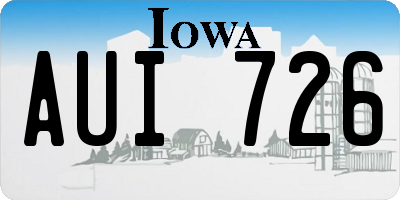 IA license plate AUI726