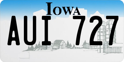 IA license plate AUI727