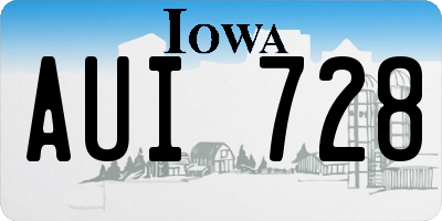 IA license plate AUI728