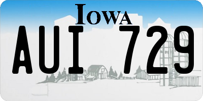 IA license plate AUI729