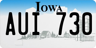IA license plate AUI730