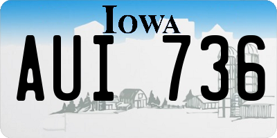 IA license plate AUI736