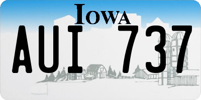 IA license plate AUI737