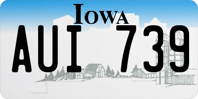 IA license plate AUI739