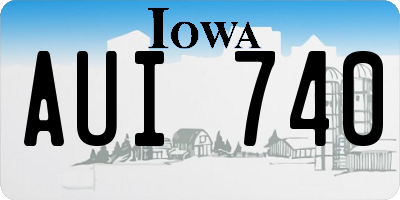IA license plate AUI740
