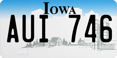 IA license plate AUI746