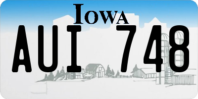 IA license plate AUI748