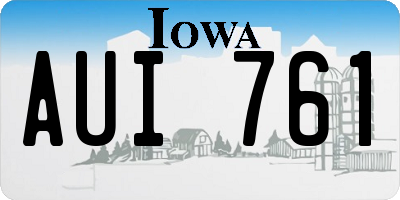 IA license plate AUI761