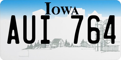 IA license plate AUI764
