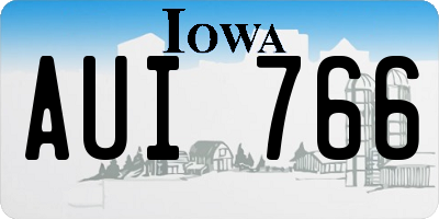 IA license plate AUI766