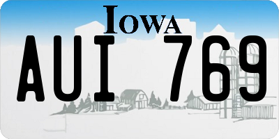 IA license plate AUI769