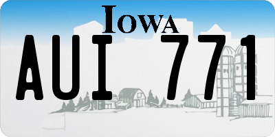 IA license plate AUI771