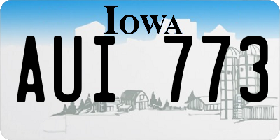IA license plate AUI773