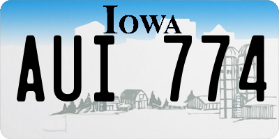 IA license plate AUI774