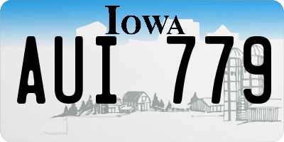 IA license plate AUI779