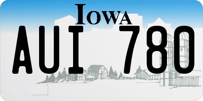 IA license plate AUI780