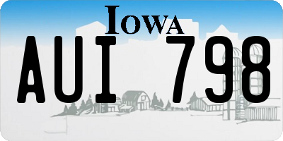 IA license plate AUI798