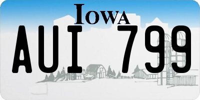 IA license plate AUI799