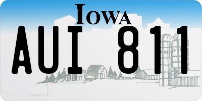 IA license plate AUI811