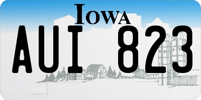 IA license plate AUI823