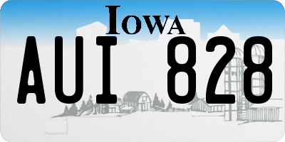 IA license plate AUI828