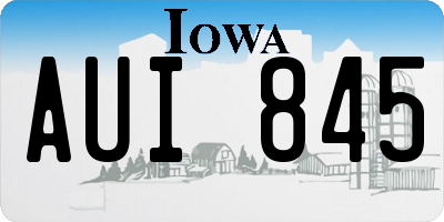IA license plate AUI845