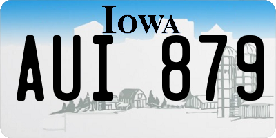 IA license plate AUI879