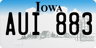 IA license plate AUI883